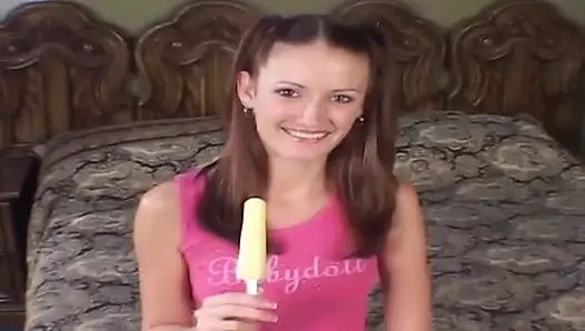 Skinny Brunette Stretched by Multiple Throbbing Cocks in Wild Gangbang