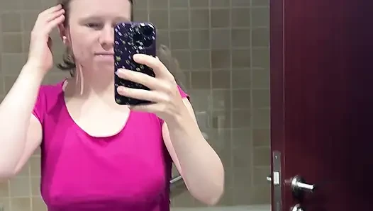Teen Brushes Her Teeth and Puts on Her Retainers