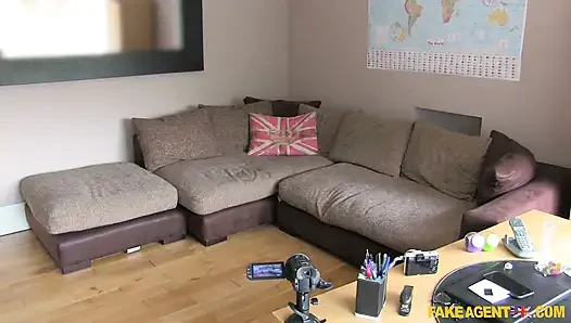 Fake Agent UK - Brunette Newcomer Impresses with Deep Anal in Her First Casting Audition