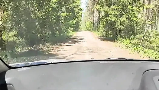 A Married Slut Got Lost in the Forest, Helped Her Out and She Agreed to Cheat on Her Husband