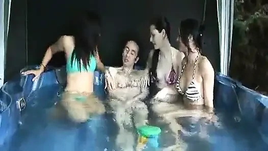 Surprised in the Jacuzzi