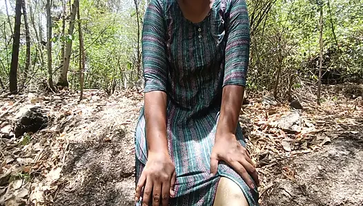 Unexpected experience in forest outdoor