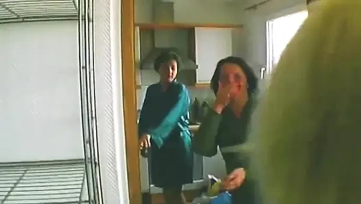 Blonde and Brunettes Finger Wet Pussies in Threesome