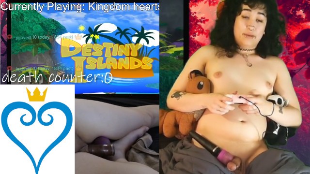 trans girl plays kingdom hearts stream controls vibe lv 1 proud mode destiny islands