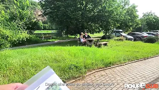 PICKUP CLUB - Naughty Naomi Outdoor Cuckold Sex Scene