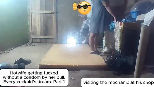 Hotwife getting fucked without a condom by her bull. Every cuckold’s dream. Part 1.