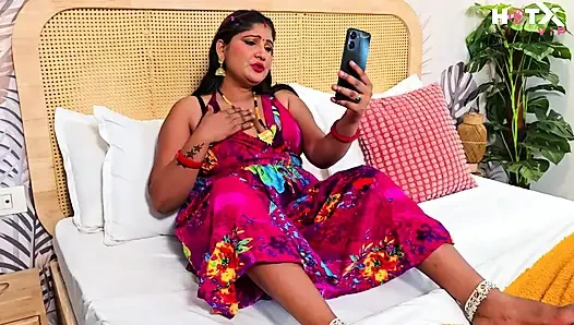 Indian House Malkin fucked by security guard in her tight pussy and ass hole