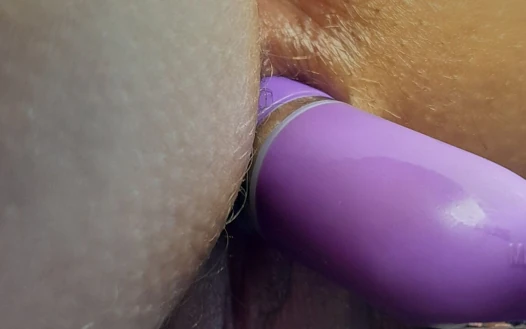 Masturbating with Purple Buttbeads