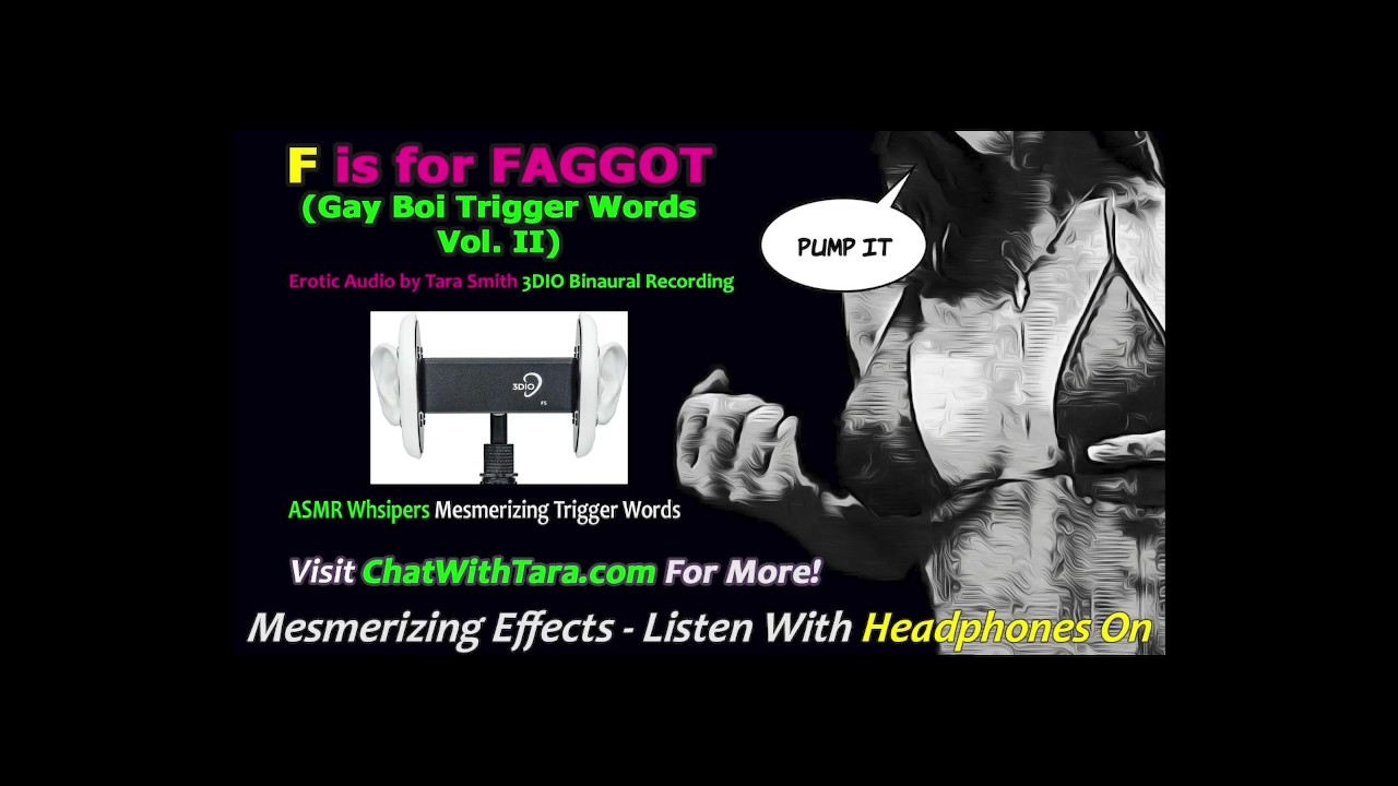 F is For Faggot ASMR Erotic Whispers Audio Binaural Sound Mesmerizing Mind Fuck Sissy Training