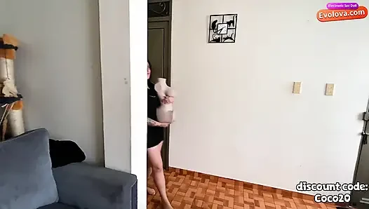 My Girlfriend with the Big Ass Wants Me to Fuck Her Along with Her Sex Doll!