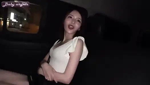 Clean Beauty in Dms. Blowjob Lover Performs Public Tease and Handjob Service