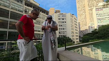 An Arab sheikh came to Brazil during the World Cup. He and his tour guide took Brazilian female fans who were staying at the hotel to their room and fucked them until their little asses were completely destroyed.