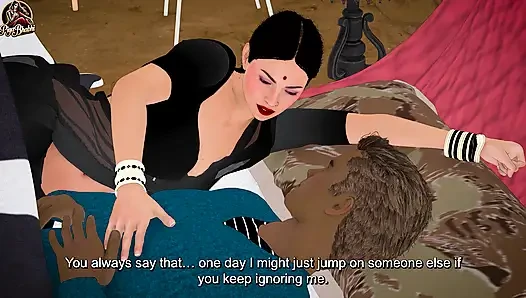 Landlord Fucks Horny Desi Indian Bhabhi Hardcore English Subtitles