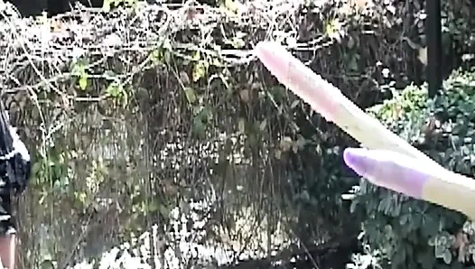 Mature Brunette MILF Stretched by BBC and Huge Toys