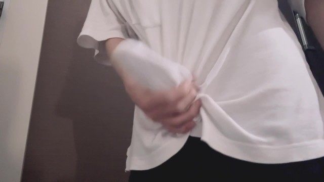 Handjob cumshot through cloth♡