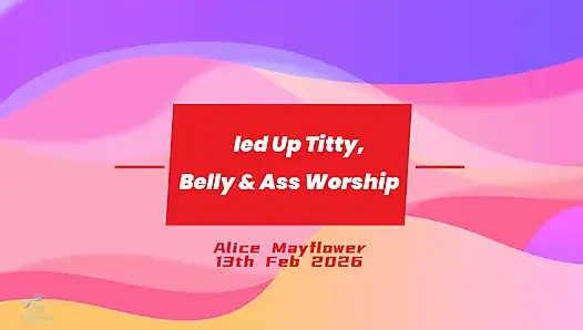 Oiled up Titty, Belly & Ass Worship - Solo Girl