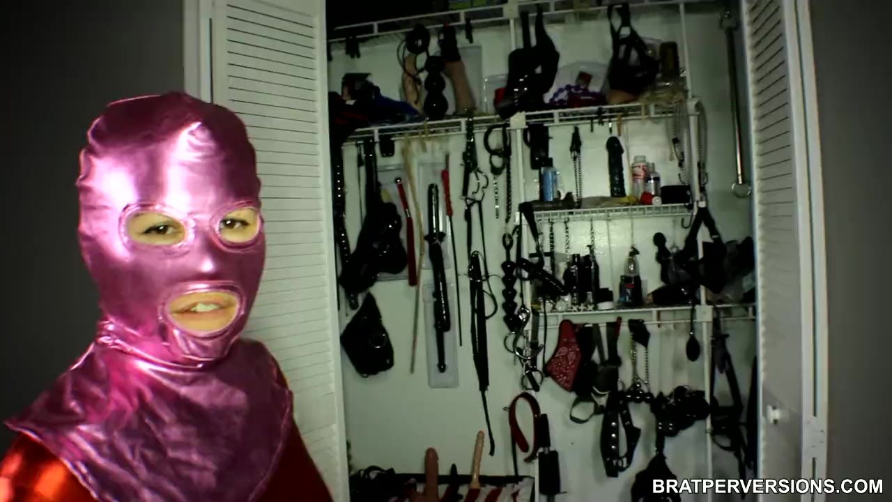 Masked DOMME Teases her Male Sub's Cock