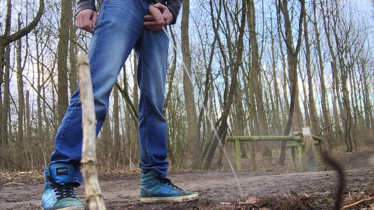 a horny piss to the ground