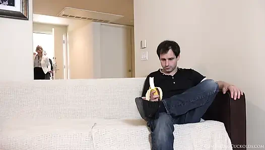 Cuckold, does not fuck like a real man