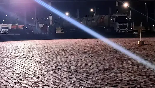 Truck Driver Fucked My Wife’s Ass in His Truck While I Waited Outside