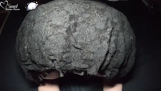 FUCK a CREAMY GOTH GIRL - Close Up with Creampie