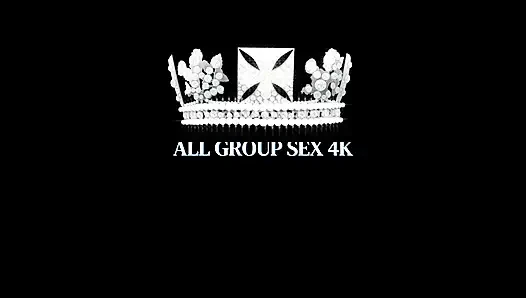 Deepthroat Queen Catherine Knight Tag Teamed & Creampied on Christmas - All Group Sex 4K