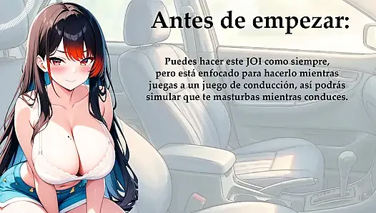 Spanish JOI. Drive (in a game) with one hand and with the other.