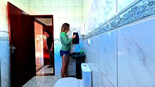 Step-Uncle rubbing dry-hump and pulling down her clothes to masturbate her.