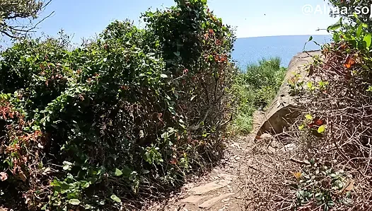 Insane Legendary Fuck on Nudist Sea Cliff: Explosive Squirt & Giant Cumshot with AlmaSol