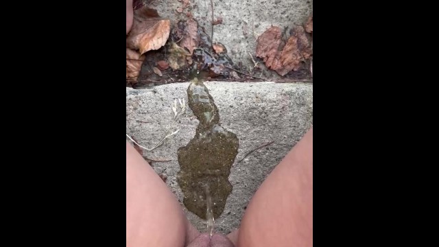 Piss on the steps outside