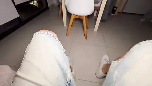 My 24 Centimeter Cock Sucks Me in Different Positions My Ex's Slut