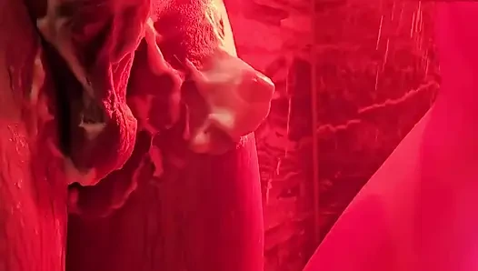 Real Couple Shower Sextape - Steamy Amateur Fuck with Stepdaddy in the Shower