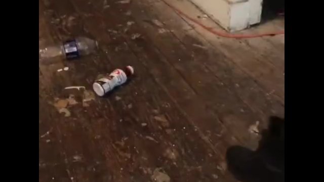 Crushing bottles in boots
