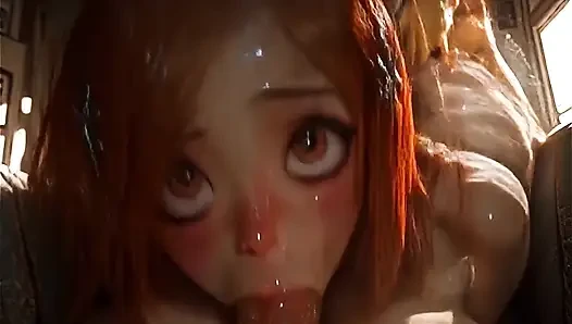 Redheaded MILF Sucks and Fucks Big Cocks