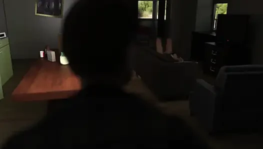 He walked in on his stepmom masturbating