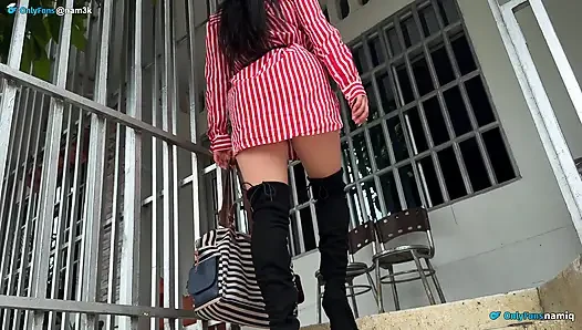 Sexy and Beautiful Latina Squirts in the Cameraman's Face