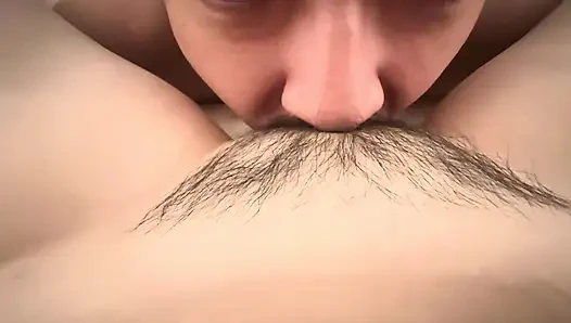 My Chinese Stepmom Films My Tongue and Dick Going in and Out of Her Tight Hairy Pussy