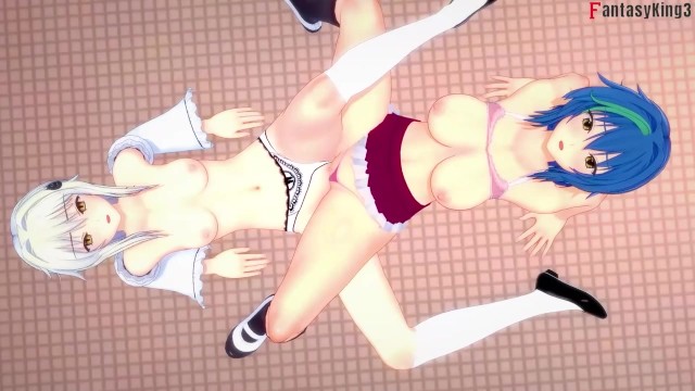 Koneko and Xenovia lesbian action | HS DXD NTR Madness 2 |  Full 1hr movie on Patreon: Fantasyking3