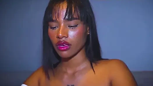 Petite Ebony Brittany Taylor Runs Into Her Ex at the Restaurant and Ends up Deep Throating His Thick Cock in the Public Restroom