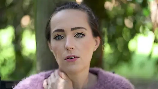 Close up Outdoor Smoking - Petite Brunette