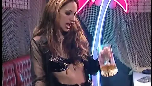 Blonde white girl loves to suck the cum out of this stud's big hard dick