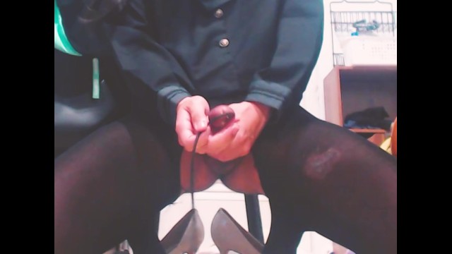 Femboy urethral play, make cum flood