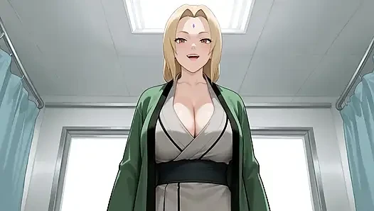 Tsunade Helps Sasuke Heal with a Footjob, Vaginal and Anal! Naruto Uncensored Hentai