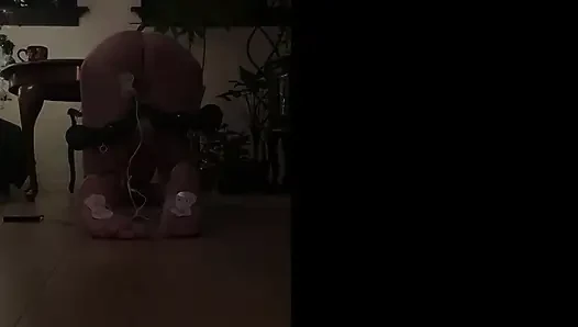 A Extremly Painful Home Made Video with Caning, Electro Play and a Humbler, Hear Him Having Trouble!