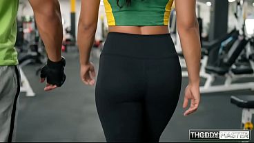 POST-WORKOUT BEATING THE UP FITNESS SLUT