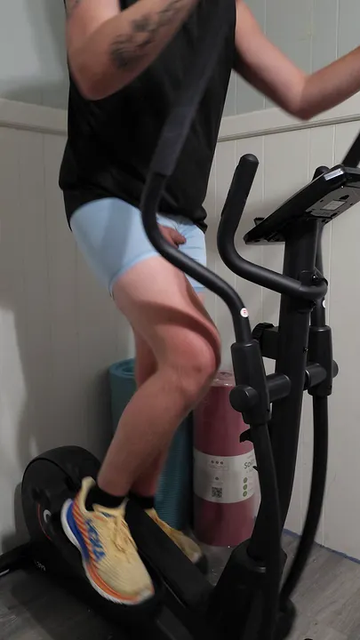 Ride with me on Elliptical and enjoy the uncut Cock Tease