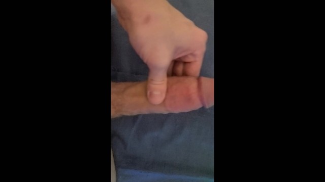 Horny big white cock cums big load