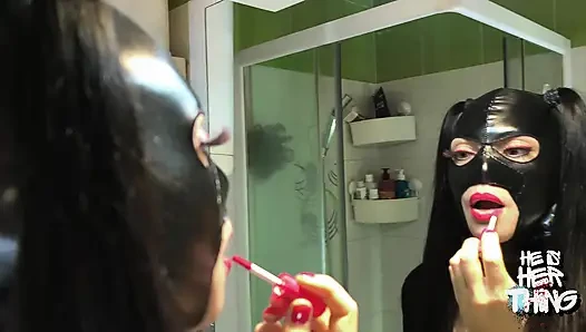 Mistress Uses Her Slave as Human Toilet Paper, Makes Him Jerk off Licking Her Ass and Forbids Him From Cumming