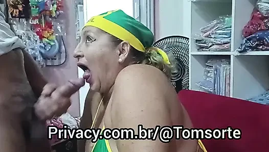 Brazilian cock swallower