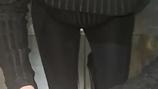 My first public cum walk ever...at a bar too!